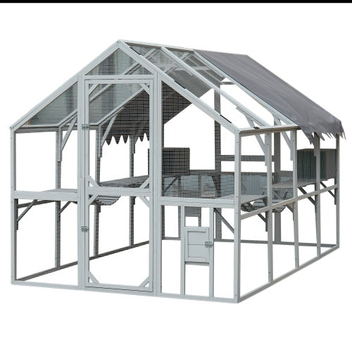 Outdoor Cat Room Cat Fence 110 Large Kitten Play Fence With Platform - Get It for Your Pets - Pet Store