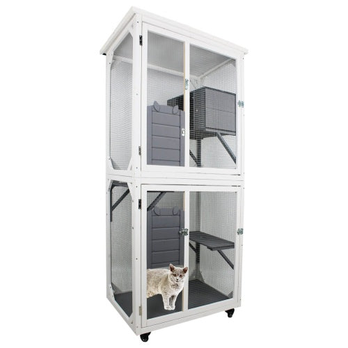 Outdoor Indoor Cat Pet Climbing Frame Game Cage Cute Large Space - Get It for Your Pets - Pet Store