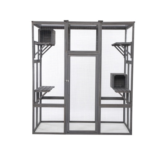 Oversized Cat Cage - Grey - Get It for Your Pets - Pet Store