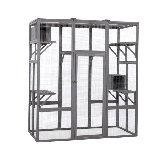 Oversized Cat Cage - Grey - Get It for Your Pets - Pet Store
