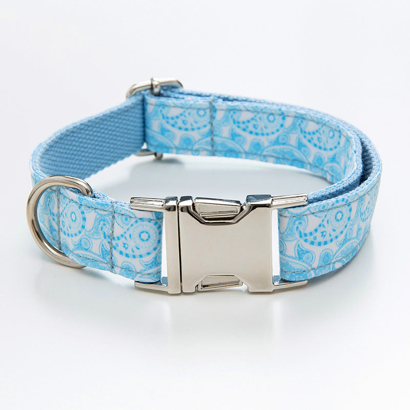 Paisley Pet Collar Leash Set Dog Collar Leash Bow - Get It for Your Pets