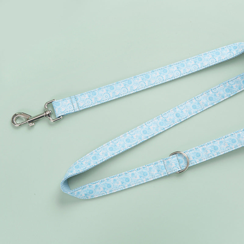 Paisley Pet Collar Leash Set Dog Collar Leash Bow - Get It for Your Pets