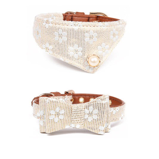 Pattern Dog Bow Collar Collar - Get It for Your Pets