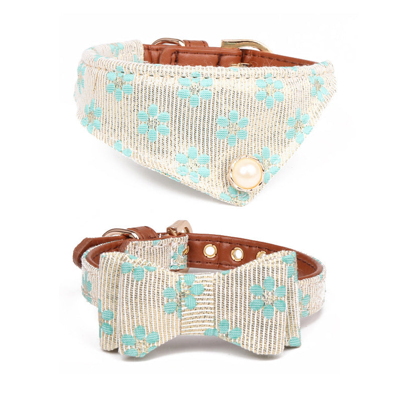 Pattern Dog Bow Collar Collar - Get It for Your Pets