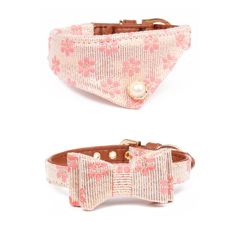 Pattern Dog Bow Collar Collar - Get It for Your Pets