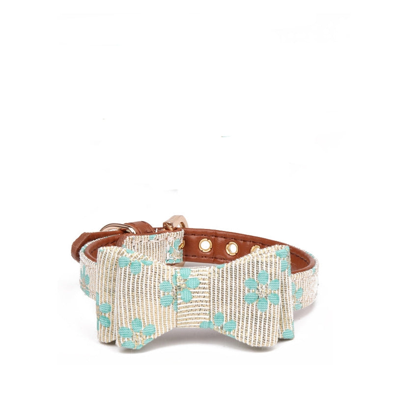 Pattern Dog Bow Collar Collar - Get It for Your Pets