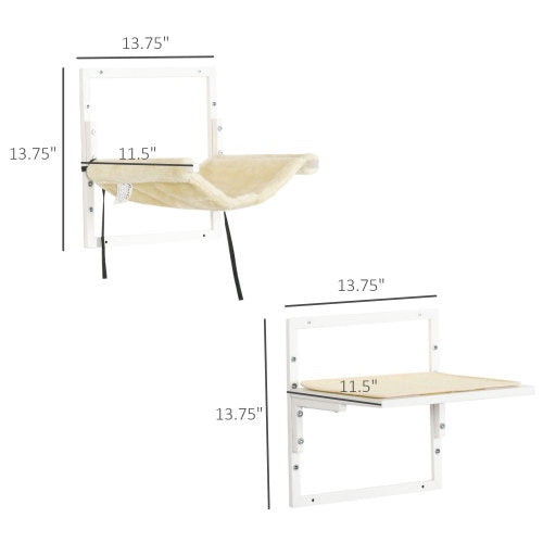 PawHut 6-pc Modern Cat Wall Shelves For Indoor Cats, Height Adjustable Jumping Platforms - Get It for Your Pets - Pet Store