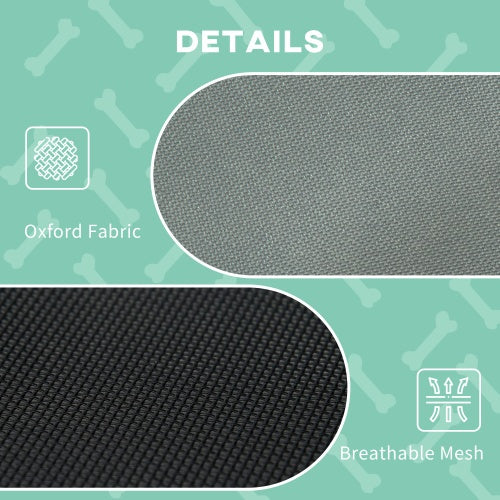 PawHut Elevated Portable Dog Cot Pet Bed With UV Protection Canopy Shade, 24 Inch, Gray - Get It for Your Pets - Pet Store