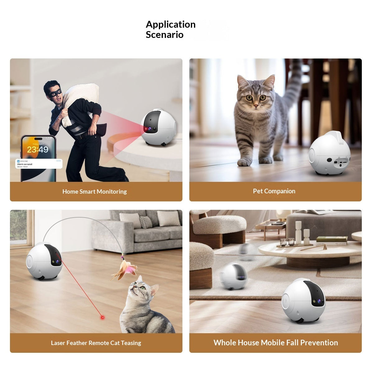 Pet AI Smart Interactive Toy And Tumbler Monitor - Get It for Your Pets