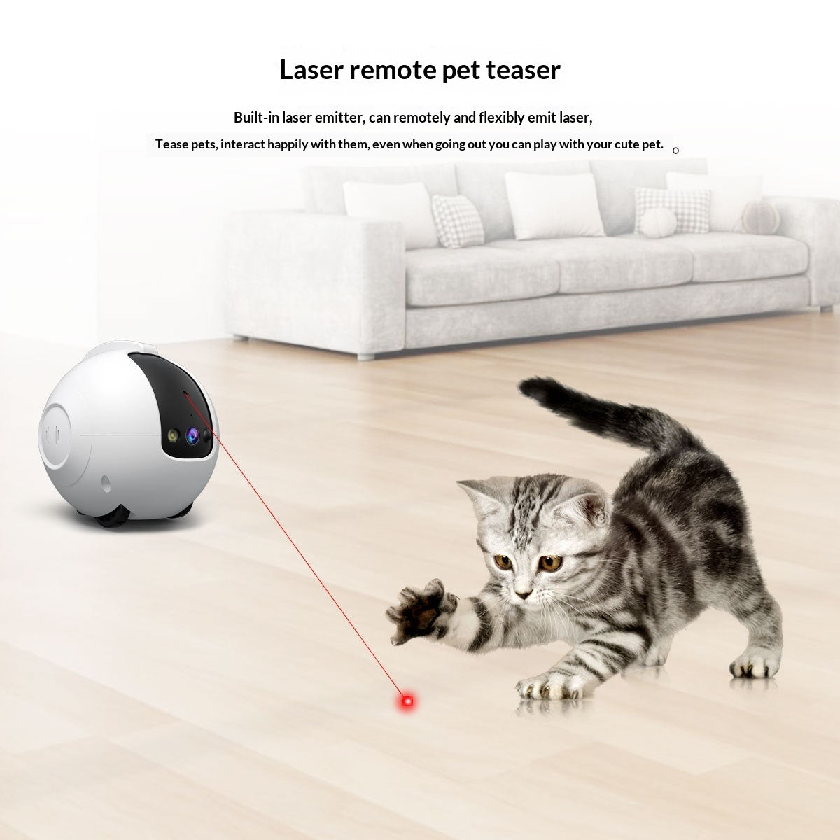 Pet AI Smart Interactive Toy And Tumbler Monitor - Get It for Your Pets