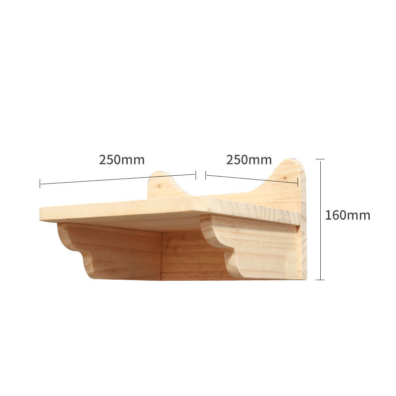 Pet Cat Climbing Frame Wall Type Solid Wood Wall Hanging Platform Ladder Pets Accessories - Get It for Your Pets