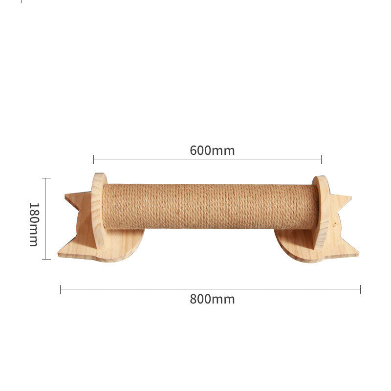 Pet Cat Climbing Frame Wall Type Solid Wood Wall Hanging Platform Ladder Pets Accessories - Get It for Your Pets