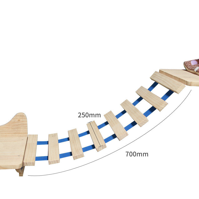 Pet Cat Climbing Frame Wall Type Solid Wood Wall Hanging Platform Ladder Pets Accessories - Get It for Your Pets