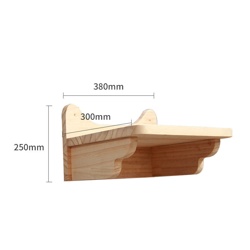 Pet Cat Climbing Frame Wall Type Solid Wood Wall Hanging Platform Ladder Pets Accessories - Get It for Your Pets