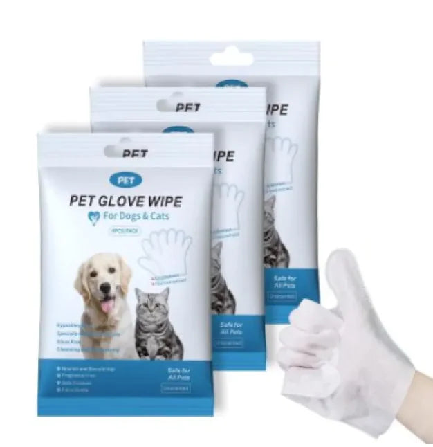 Pet Cleaning Gloves & Wipes - Get It for Your Pets