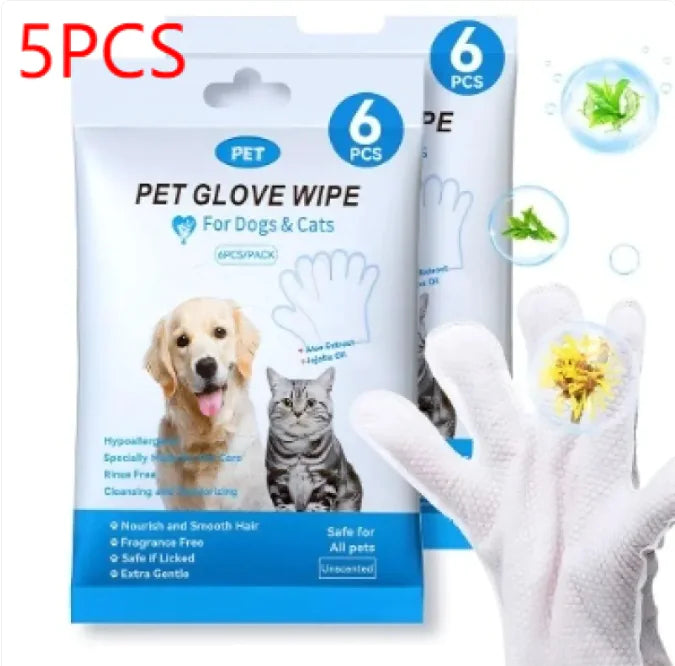 Pet Cleaning Gloves & Wipes - Get It for Your Pets