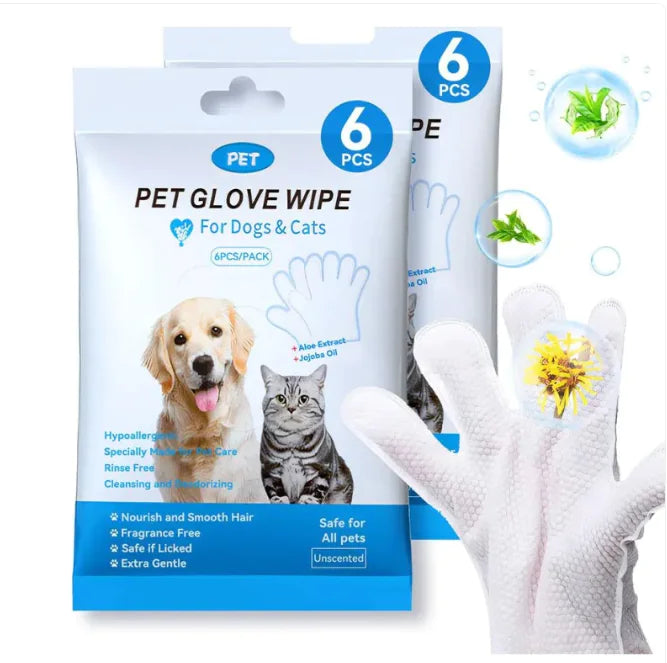 Pet Cleaning Gloves & Wipes - Get It for Your Pets