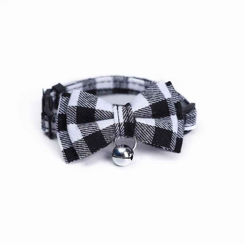 Pet Collar Cat British Style Bow Collar Puppy Bow Tie Cute Bell Necklace Cat Jewelry Collar - Get It for Your Pets