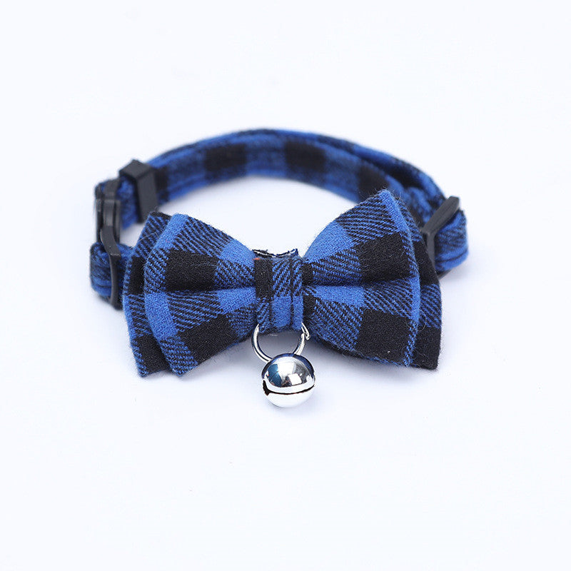 Pet Collar Cat British Style Bow Collar Puppy Bow Tie Cute Bell Necklace Cat Jewelry Collar - Get It for Your Pets