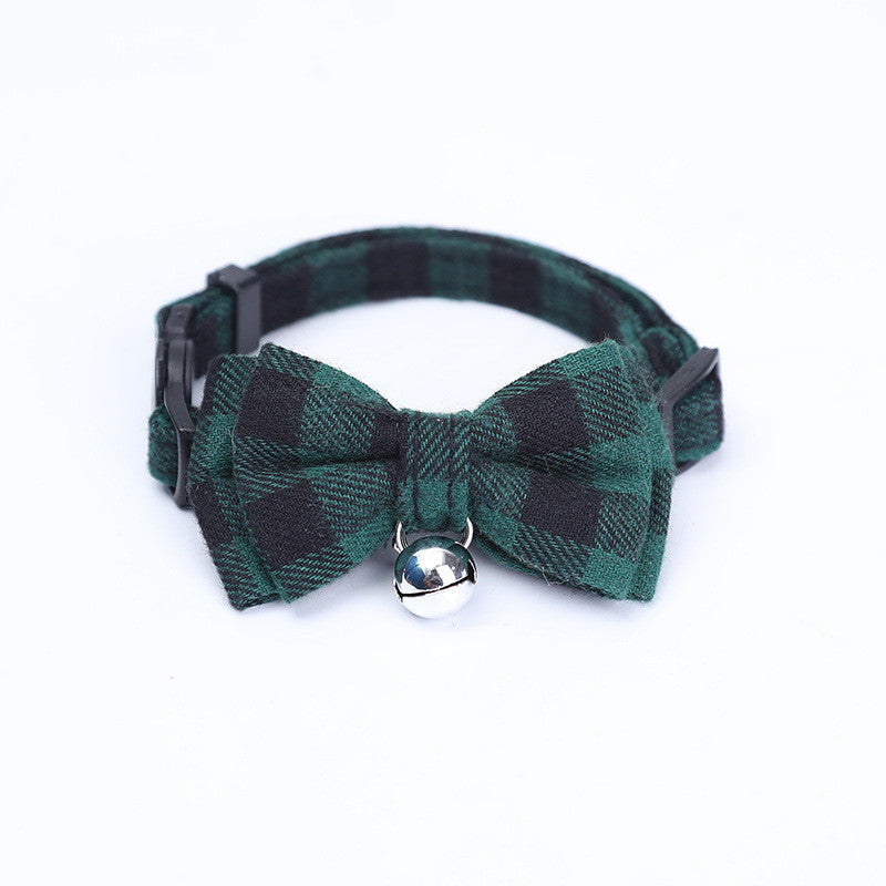 Pet Collar Cat British Style Bow Collar Puppy Bow Tie Cute Bell Necklace Cat Jewelry Collar - Get It for Your Pets