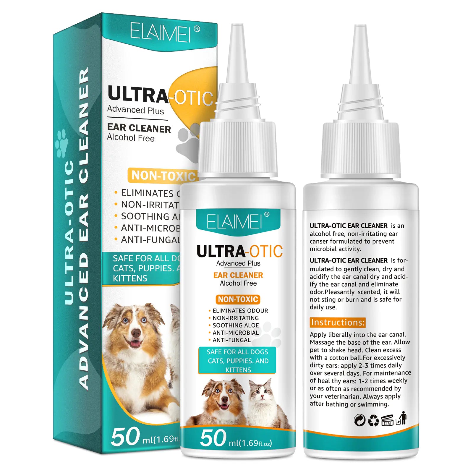 Pet Ear Cleaner 50ml - Get It for Your Pets