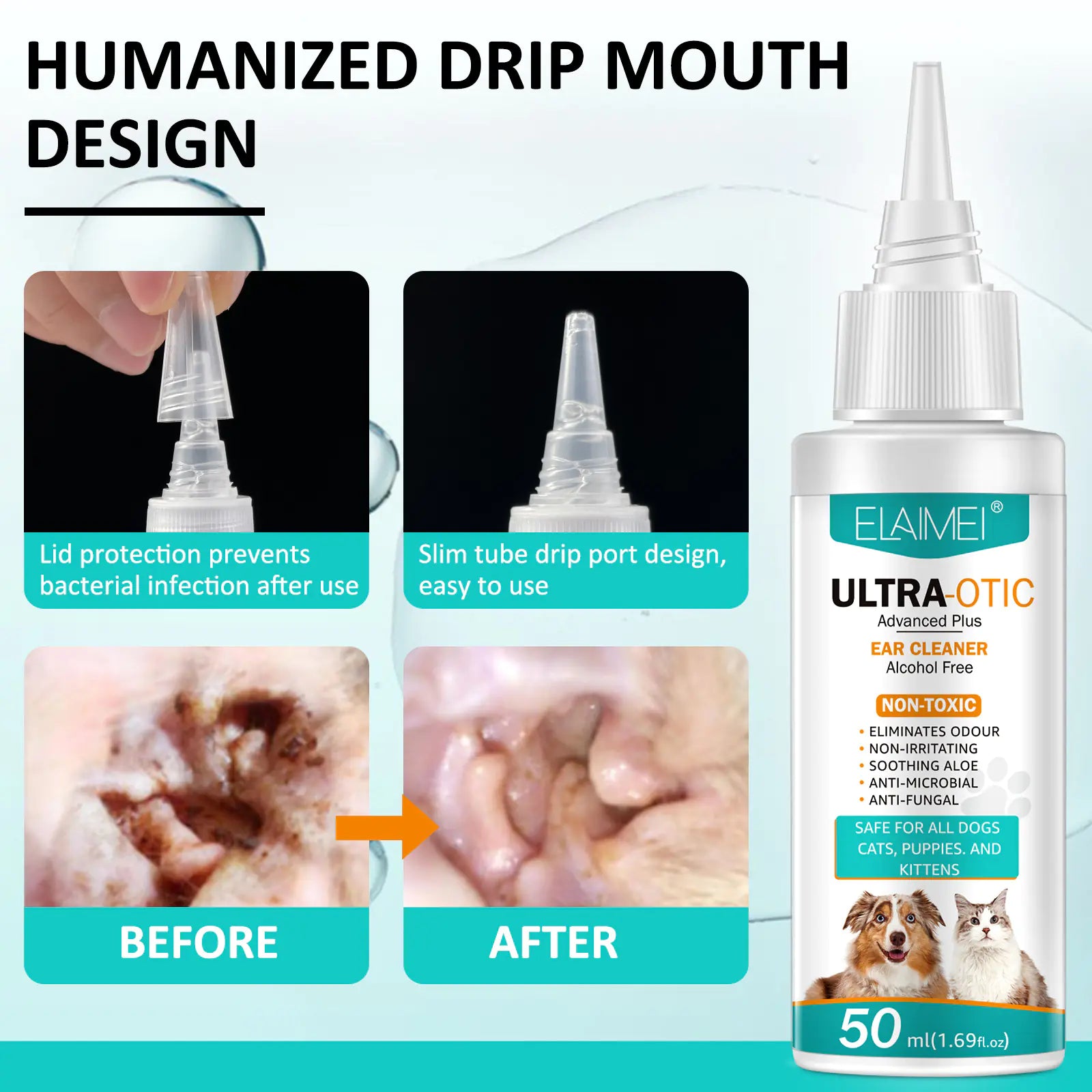 Pet Ear Cleaner 50ml - Get It for Your Pets