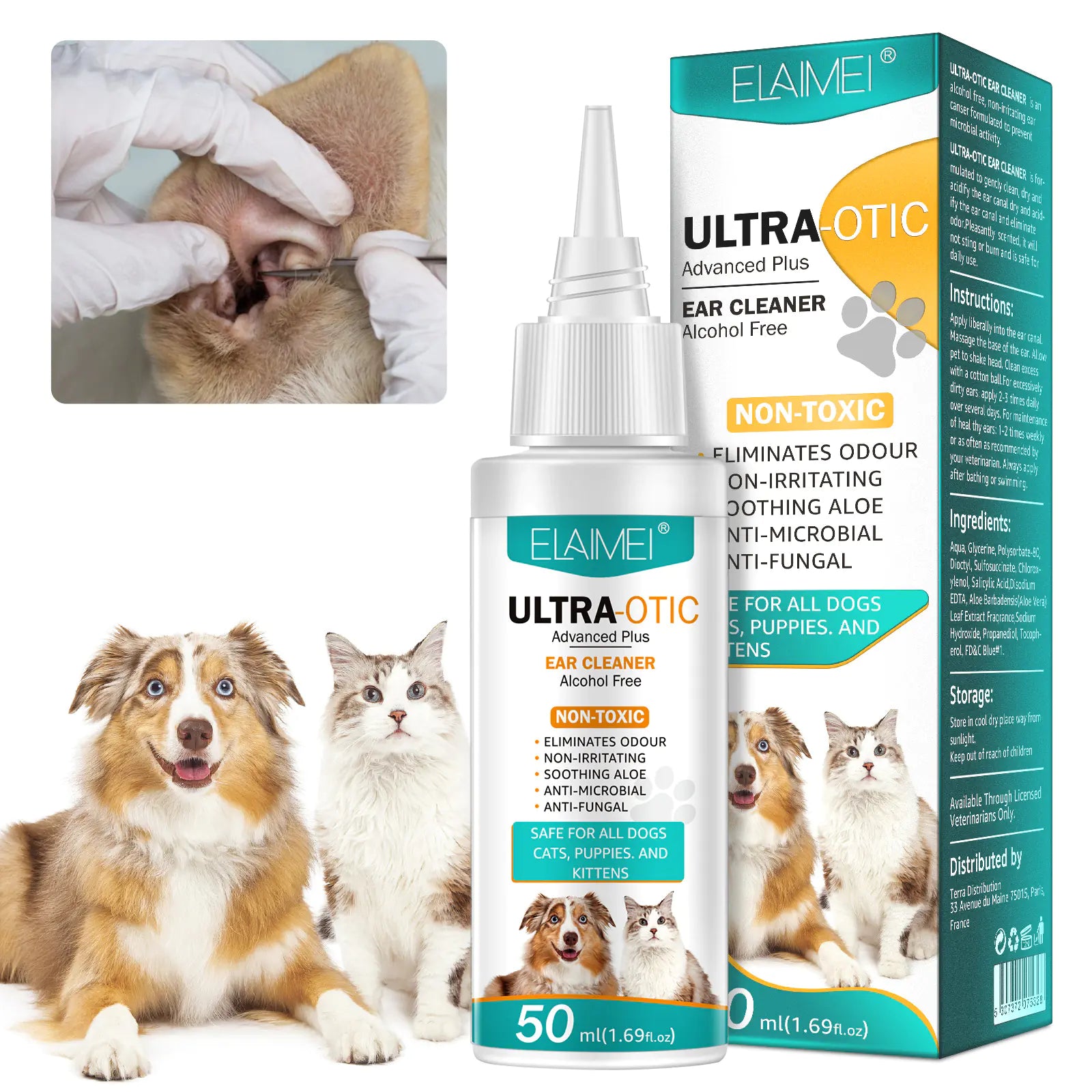 Pet Ear Cleaner 50ml - Get It for Your Pets