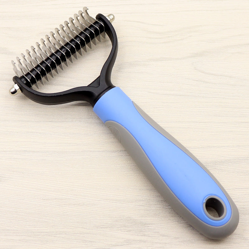 Pet Long-haired Dogknot Comb Double-sided Blade Dog - Get It for Your Pets - Pet Store