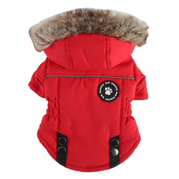 Pet Winter Cotton Dog Clothes Zipper Jacket Dog Supplies - Get It for Your Pets - Pet Store