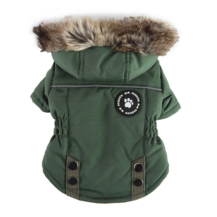 Pet Winter Cotton Dog Clothes Zipper Jacket Dog Supplies - Get It for Your Pets - Pet Store