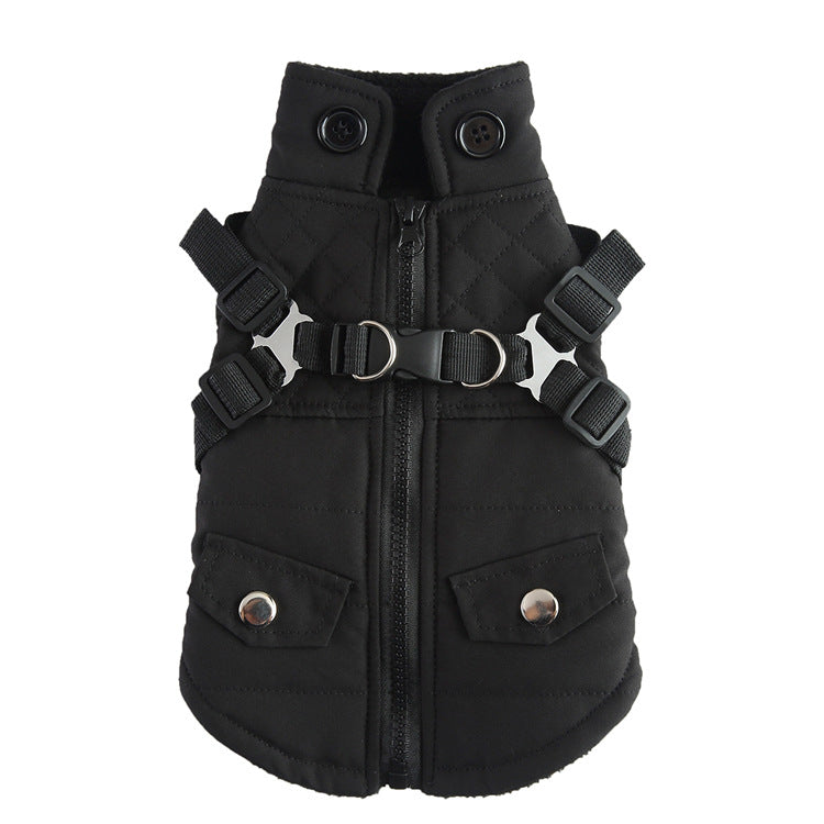 Pet Winter Cotton Dog Clothes Zipper Jacket Dog Supplies - Get It for Your Pets - Pet Store