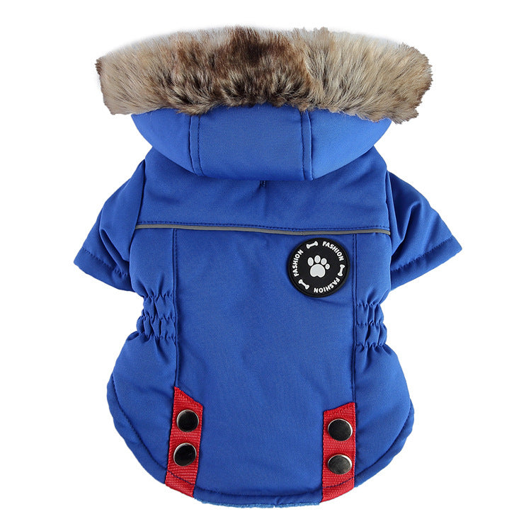 Pet Winter Cotton Dog Clothes Zipper Jacket Dog Supplies - Get It for Your Pets - Pet Store