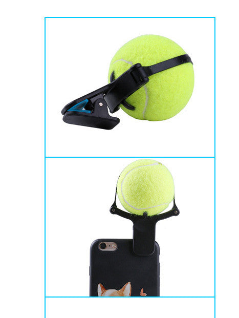 Pet photo props toy pet photo selfie artifact funny dog camera phone clip tennis selfie clip - Get It for Your Pets - Pet Store