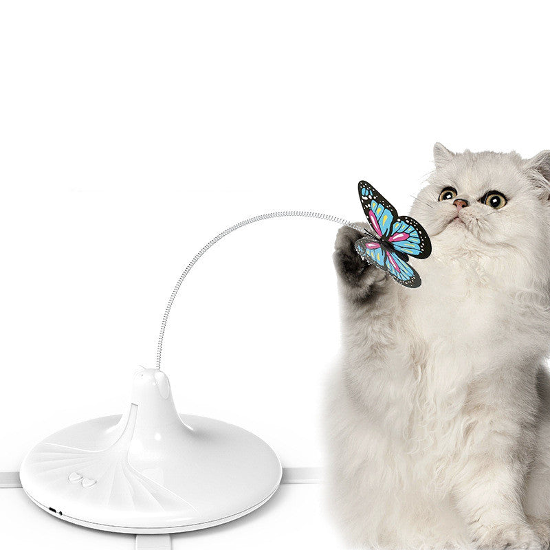 Rechargeable Automatic Rotating Cat Interactive Toy - Get It for Your Pets