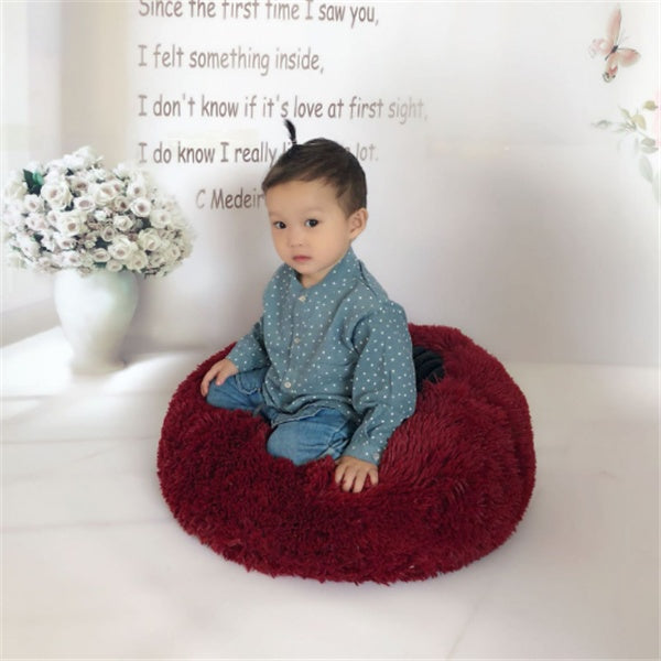 Round Long Hairy Autumn And Winter Nest Pad Cat Mattress - Get It for Your Pets - Pet Store