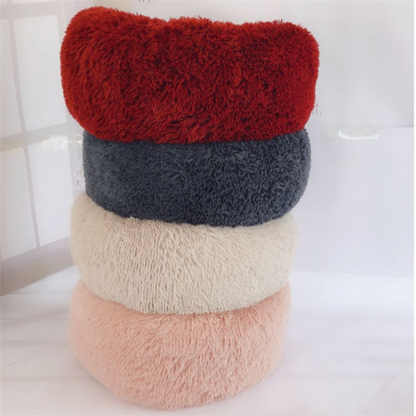 Round Long Hairy Autumn And Winter Nest Pad Cat Mattress - Get It for Your Pets - Pet Store