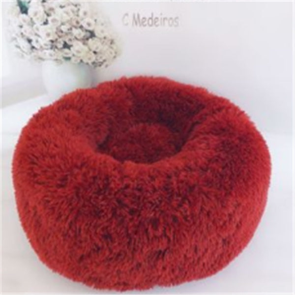 Round Long Hairy Autumn And Winter Nest Pad Cat Mattress - Get It for Your Pets - Pet Store