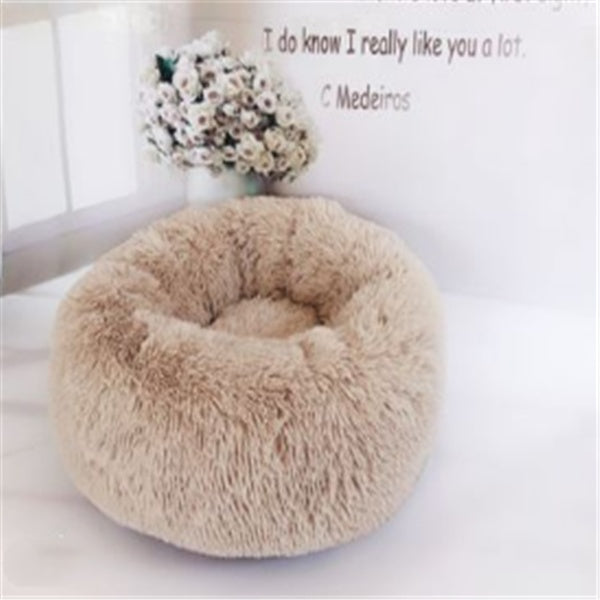 Round Long Hairy Autumn And Winter Nest Pad Cat Mattress - Get It for Your Pets - Pet Store