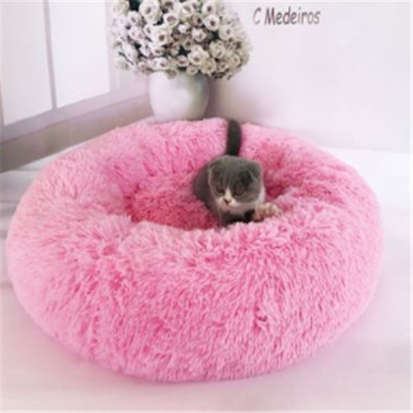 Round Long Hairy Autumn And Winter Nest Pad Cat Mattress - Get It for Your Pets - Pet Store