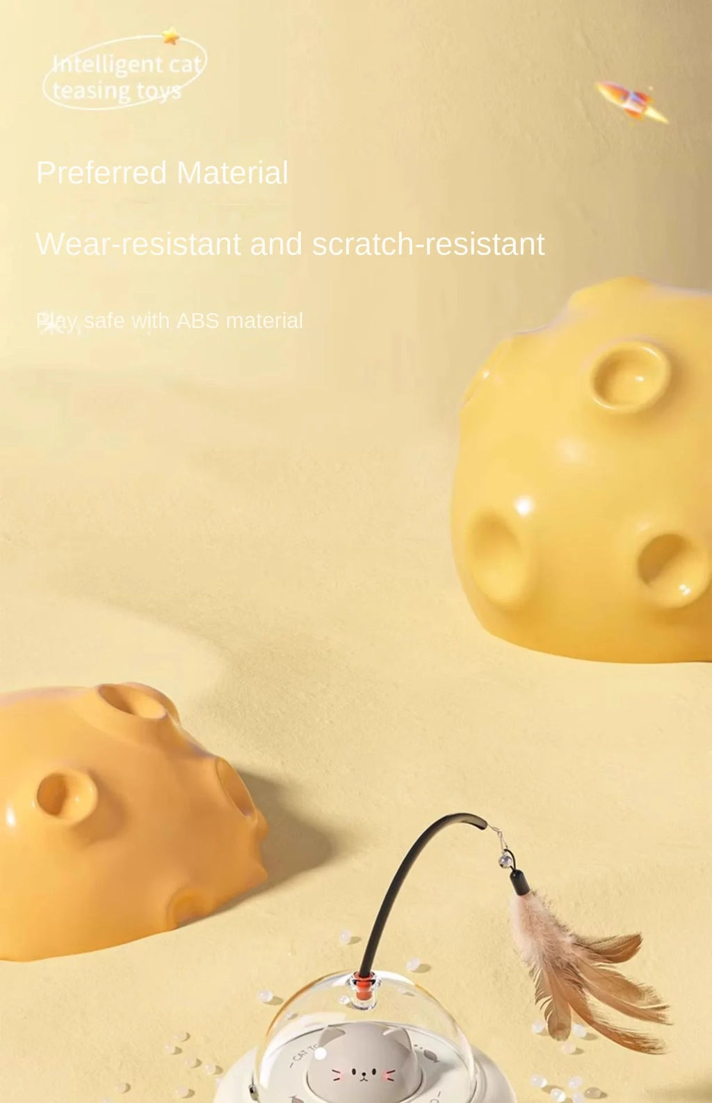 3-in-1 Automatic Intelligent Pet Teaser Toy – Interactive Cat & Dog Toy for Indoor Fun & Engagement