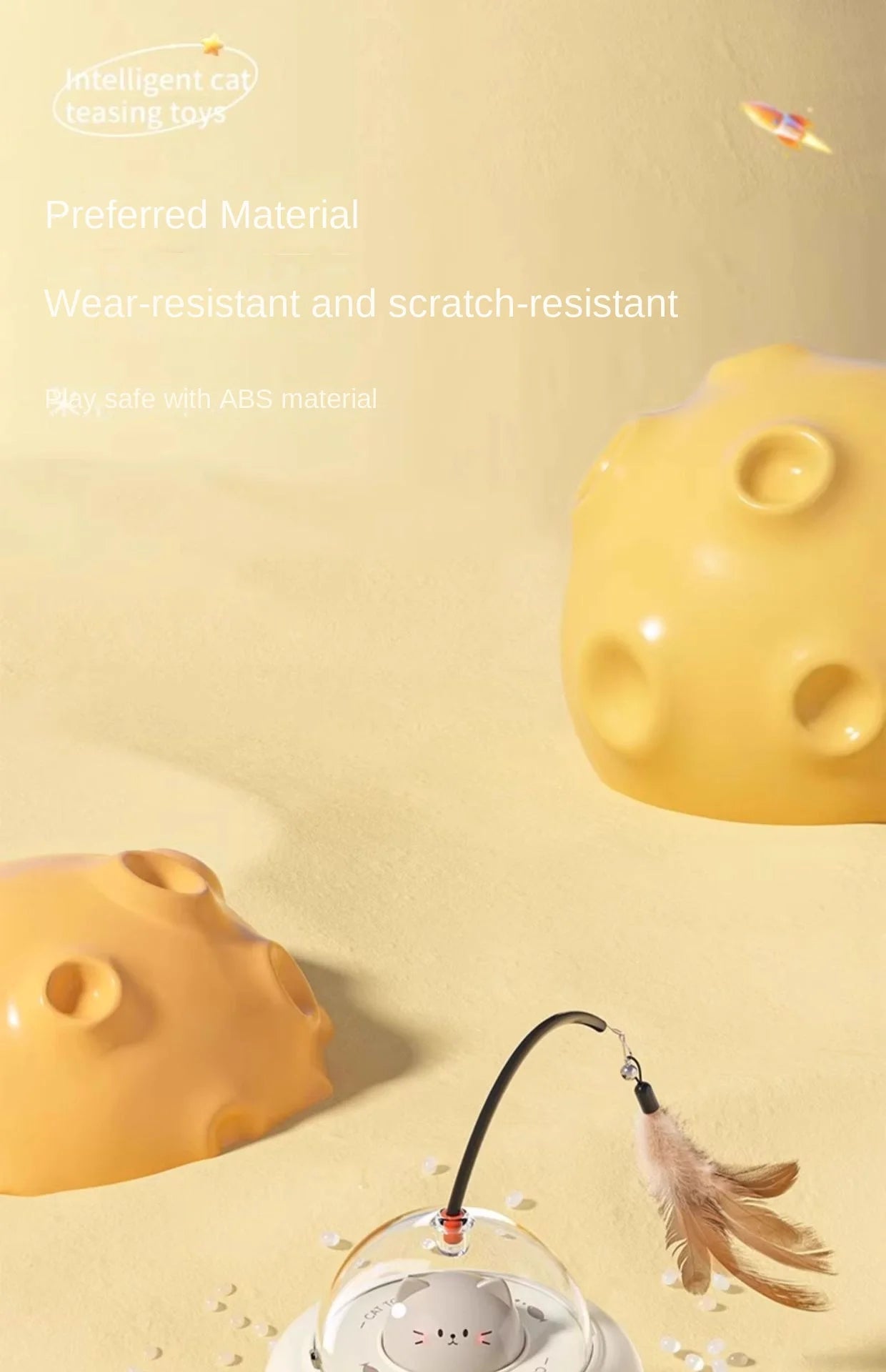 3-in-1 Automatic Intelligent Pet Teaser Toy – Interactive Cat & Dog Toy for Indoor Fun & Engagement