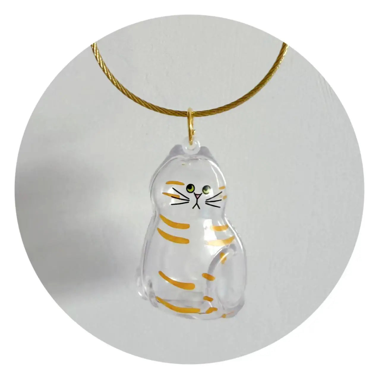 Cute Cat Hair Storage Container Ornament Transparent Pet Resin Capsule Ornament for Pet Lover DIY Portable Keychain Accessories