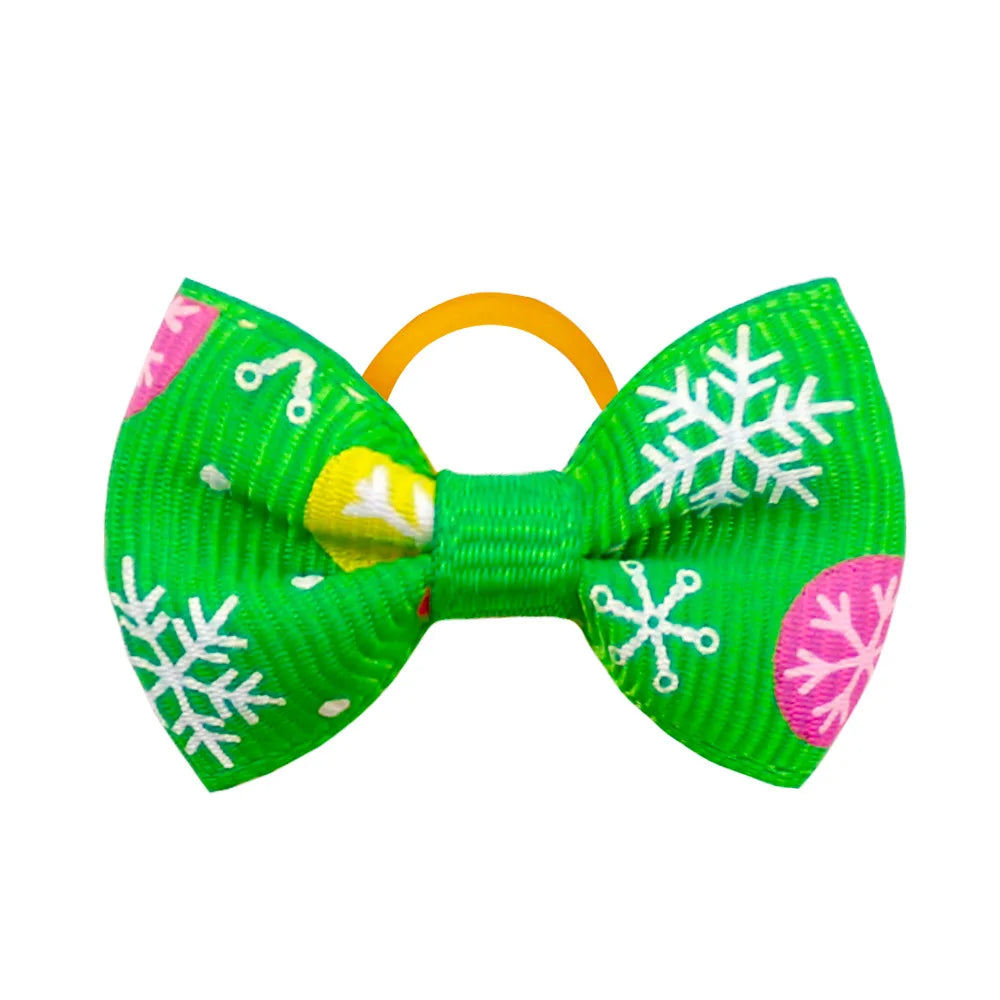 Fashion Mixcolor Pet Products Bowties Christmas Style Removable Pet Collar Accessories Dog Bows Pet Supplies Cat Dog Bowties