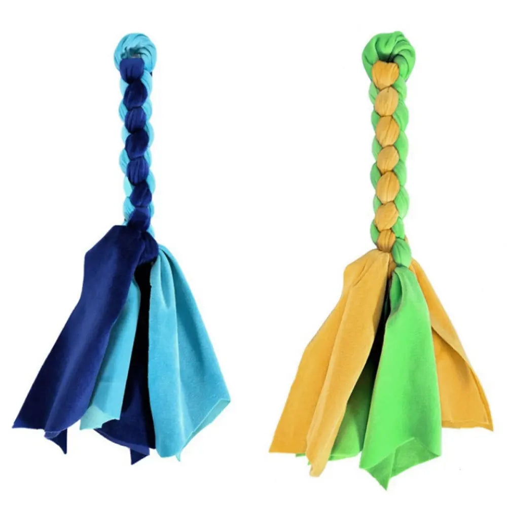 Dogs Flirt Lure Pole Stick Toys Pet Interactive Chasing Tail Teaser Wand Training Chewing Rope Cat Pet