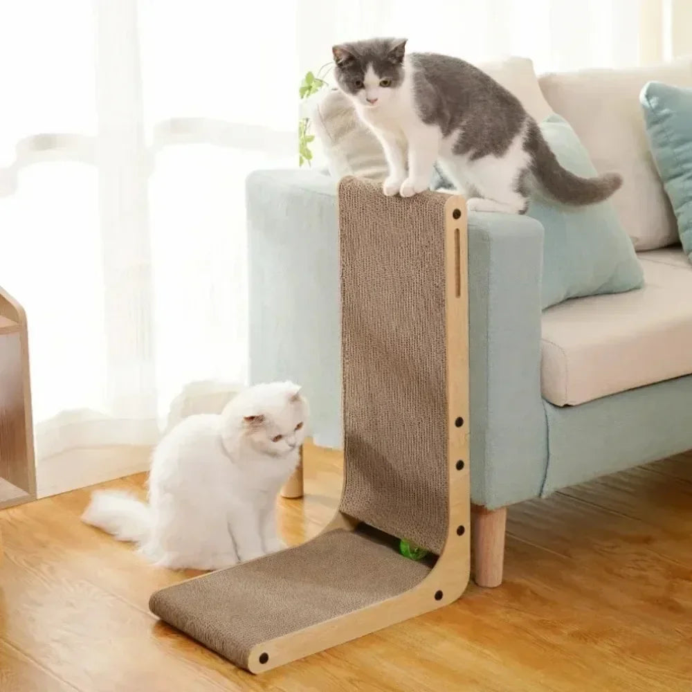 Cat Scratching Board Cat Toys  Wooden  Wear-resistant  and Scratch-resistant Post Cat Furniture Training Grinding Claw Toys Sofa