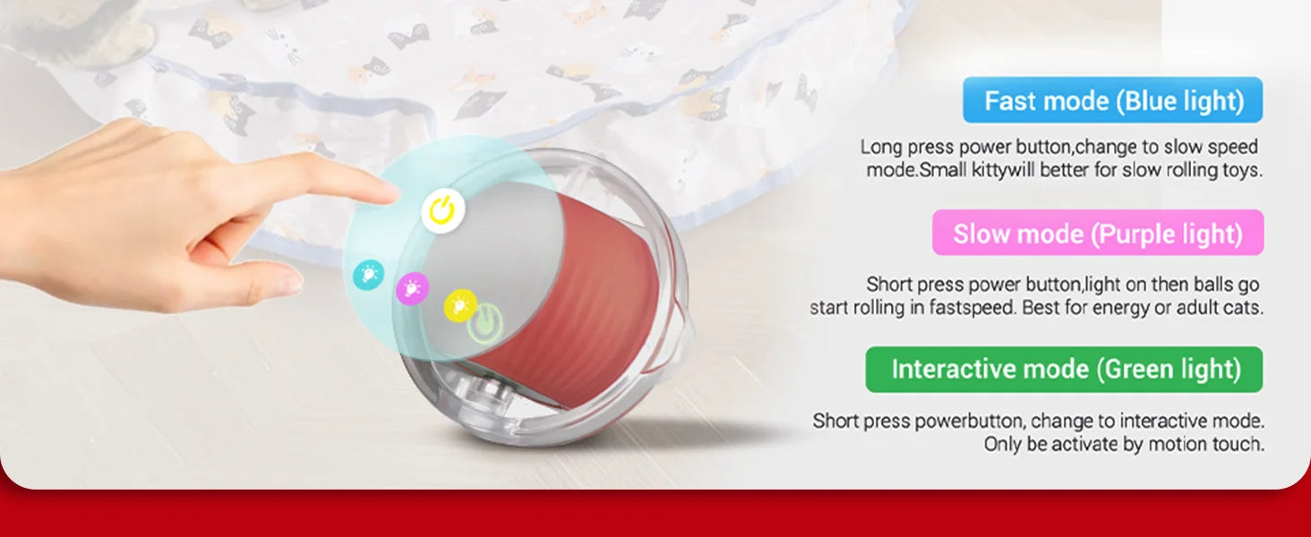 Interactive Cat Chase Toy with USB Rechargeable Rolling Balls - Durable Plastic & Soft Polyester, Cartoon Design for Exercise &