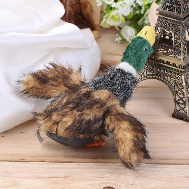 Dog Toys Stuffed Duck Squeaking Pet Toy Cute Plush Puzzle Interactive Toy For Dog Cat Chew Squeaky Pet Molar Toy