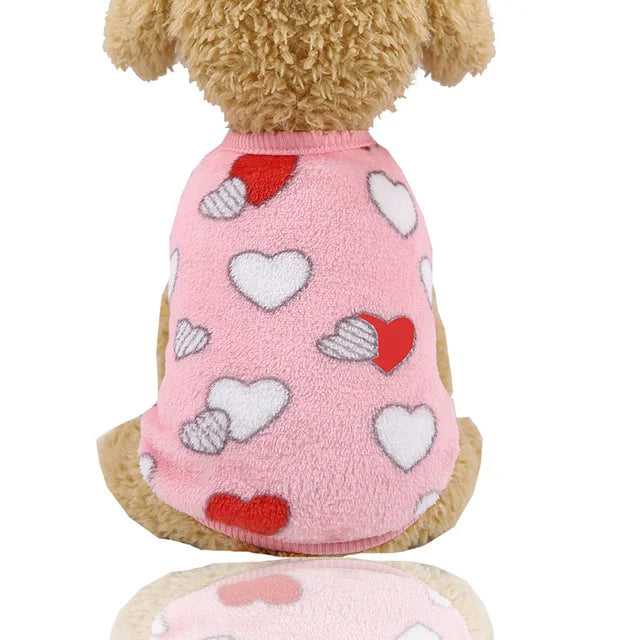 Cute Dog Clothes Winter For Small Medium Dogs Cat Soft Fleece Warm Dog Coat Jacket For Puppy Chihuahua Yorkies Pets Sweater Vest