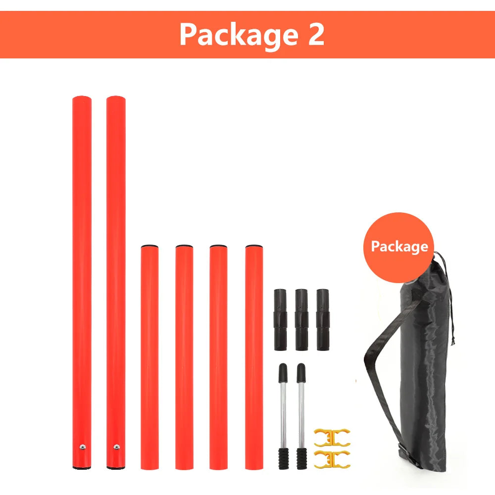 Dog Agility Equipment Portable Pet Training Equipments Dogs Jumping Training Tool Outdoor Dogs Running Stake Sports Stakes Pole