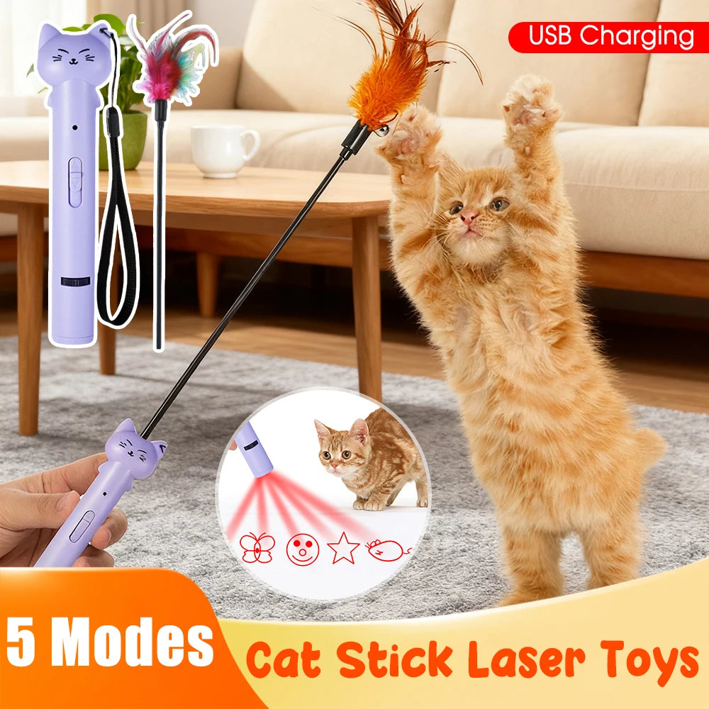 Cat Toys Mini Pointer Green Red Blue Light Dogs Pet Laser  Interactive Chase Pen Tease Cat Laser Light Training Flashlight